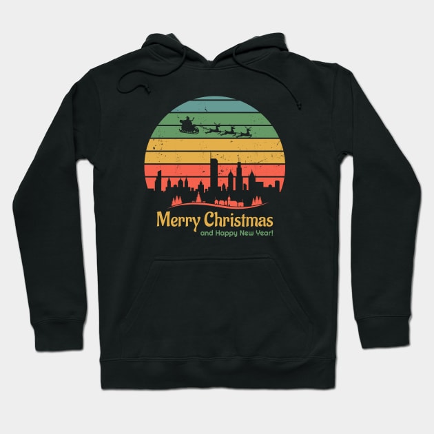 Merry Christmas And Happy New Year Gift Hoodie by AtlasDeal